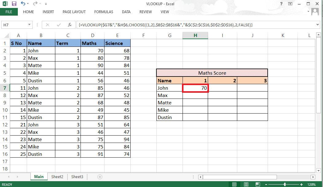 Cierre el corchete y presione Ctrl+Shift+Enter para obtener el resultado 
