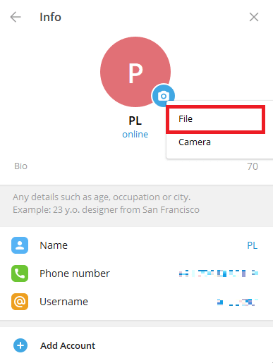 Seleccione un archivo para cargar una imagen desde su computadora 