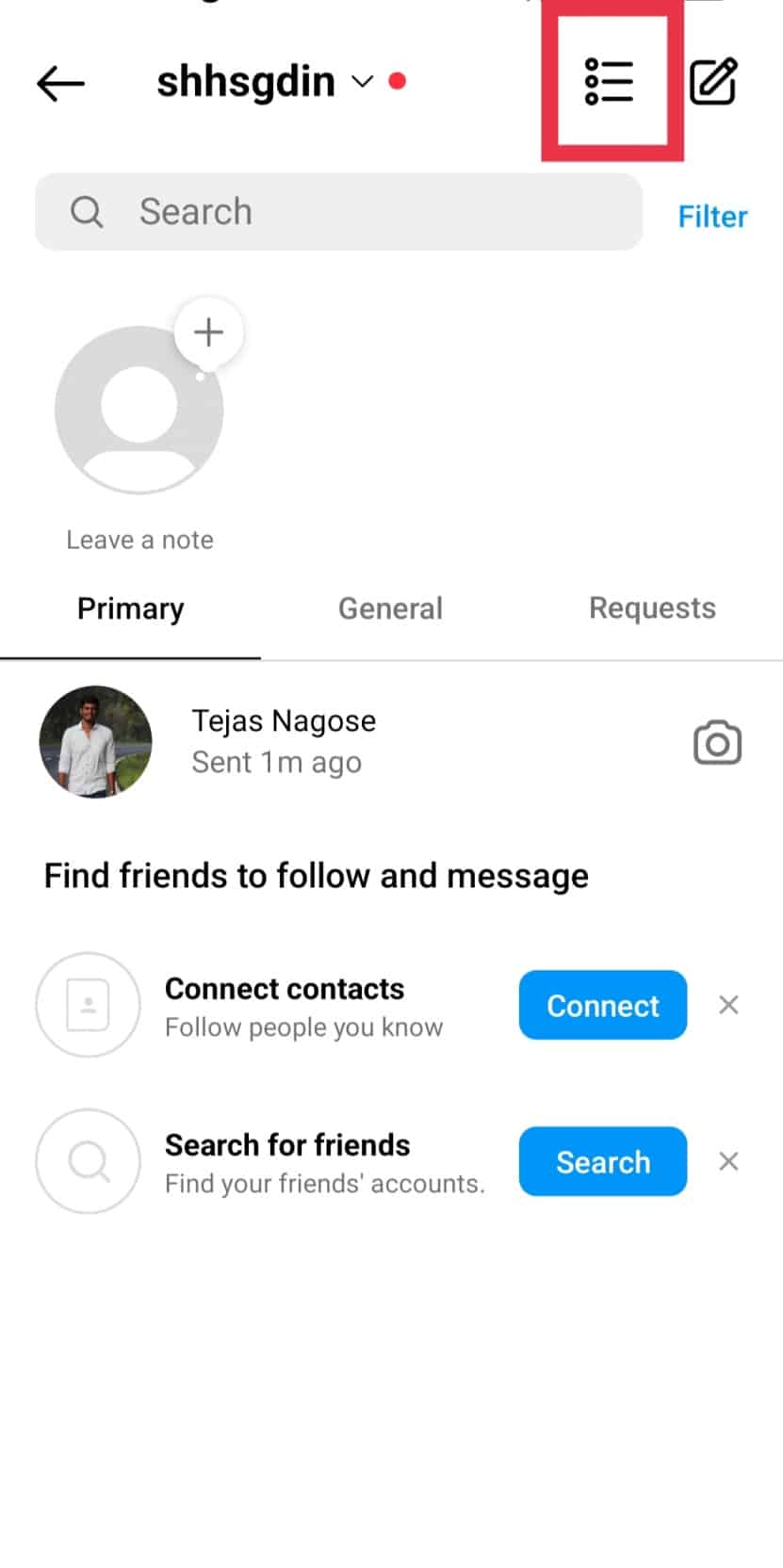 Icono de selección múltiple |  Cómo cancelar el envío de mensajes en Instagram
