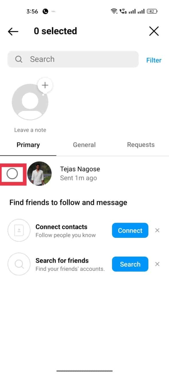 toque los chats deseados que desea eliminar