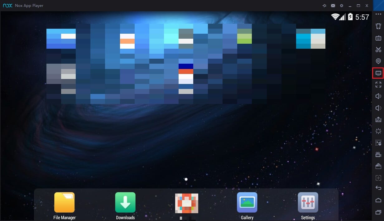haga clic en el icono de mi computadora en el reproductor nox
