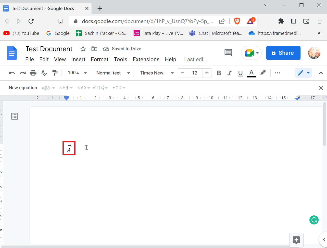 ingrese el vector o la flecha sobre el carácter. Cómo agregar flechas, superíndices y símbolos en Google Docs