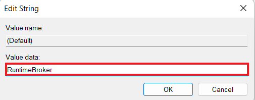 Anote los datos de valor. Solucione el error 10016 de la configuración de permisos específicos de la aplicación