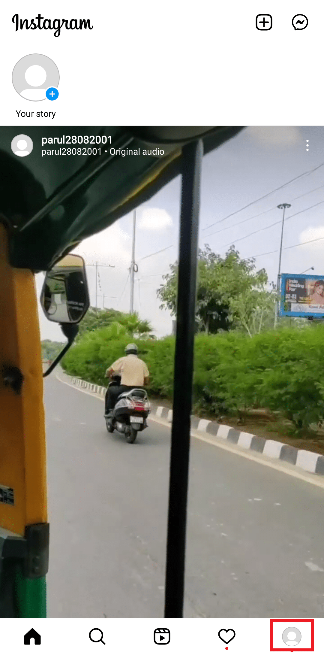 toca en la foto de perfil