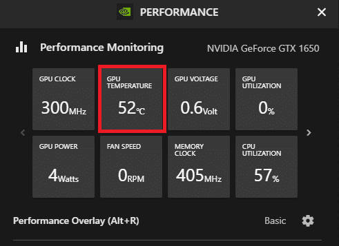supervisión del rendimiento de nvidia. ¿Cómo controlo la temperatura de mi GPU?