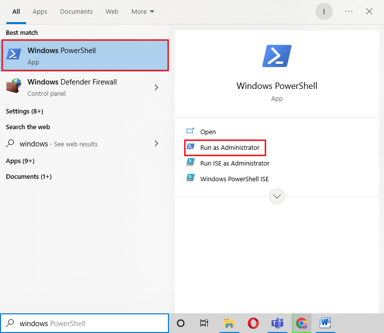 Abra Windows PowerShell como administrador.  Reparar la pantalla de bloqueo de Windows Spotlight no funciona