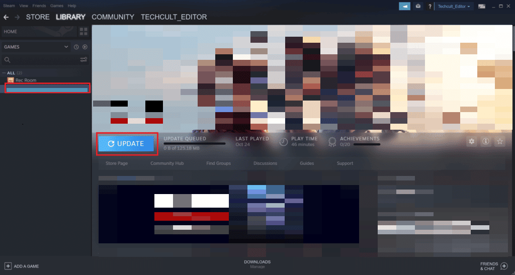 actualizar juego en steam