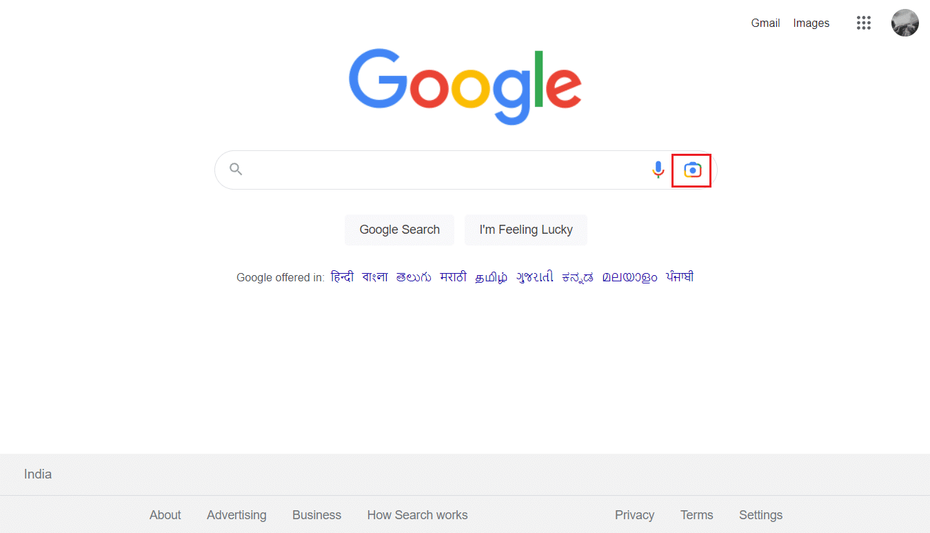 Haga clic en el icono de la cámara