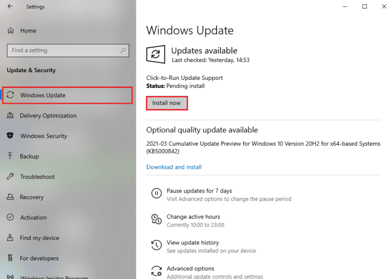 Actualizar Windows.