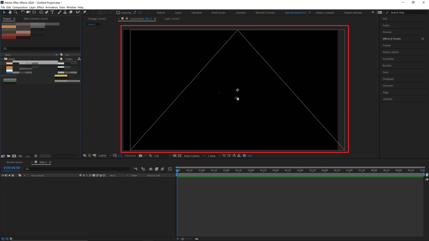 Adobe After Effects arrastrar y soltar videos o secuencias
