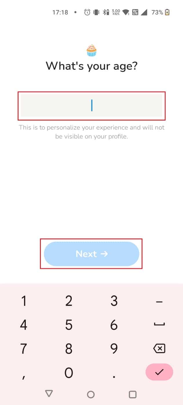 Ingrese su edad y toque Siguiente |  como eliminar la cuenta de la casa club