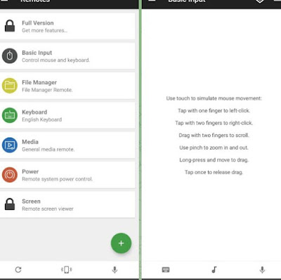 Pantalla de control remoto