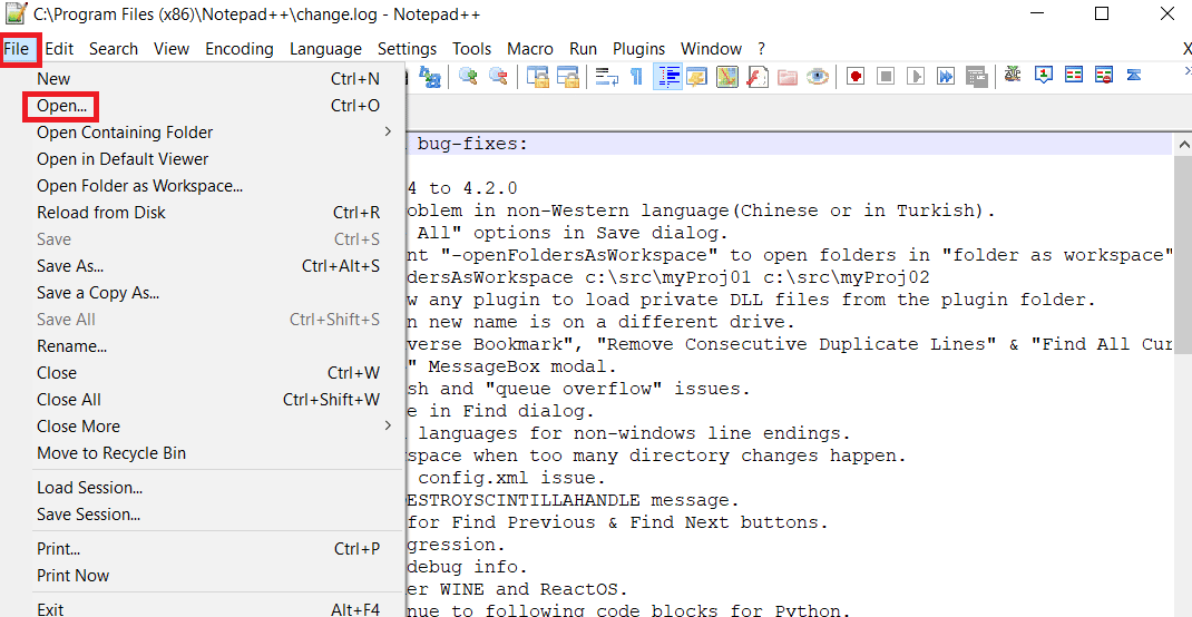 Cómo comparar dos archivos en el Bloc de notas - Recurso Wordpress