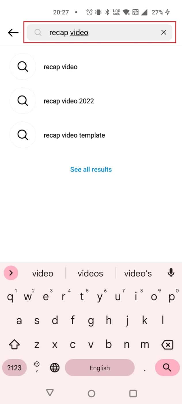 busque Recap Video en la barra de búsqueda