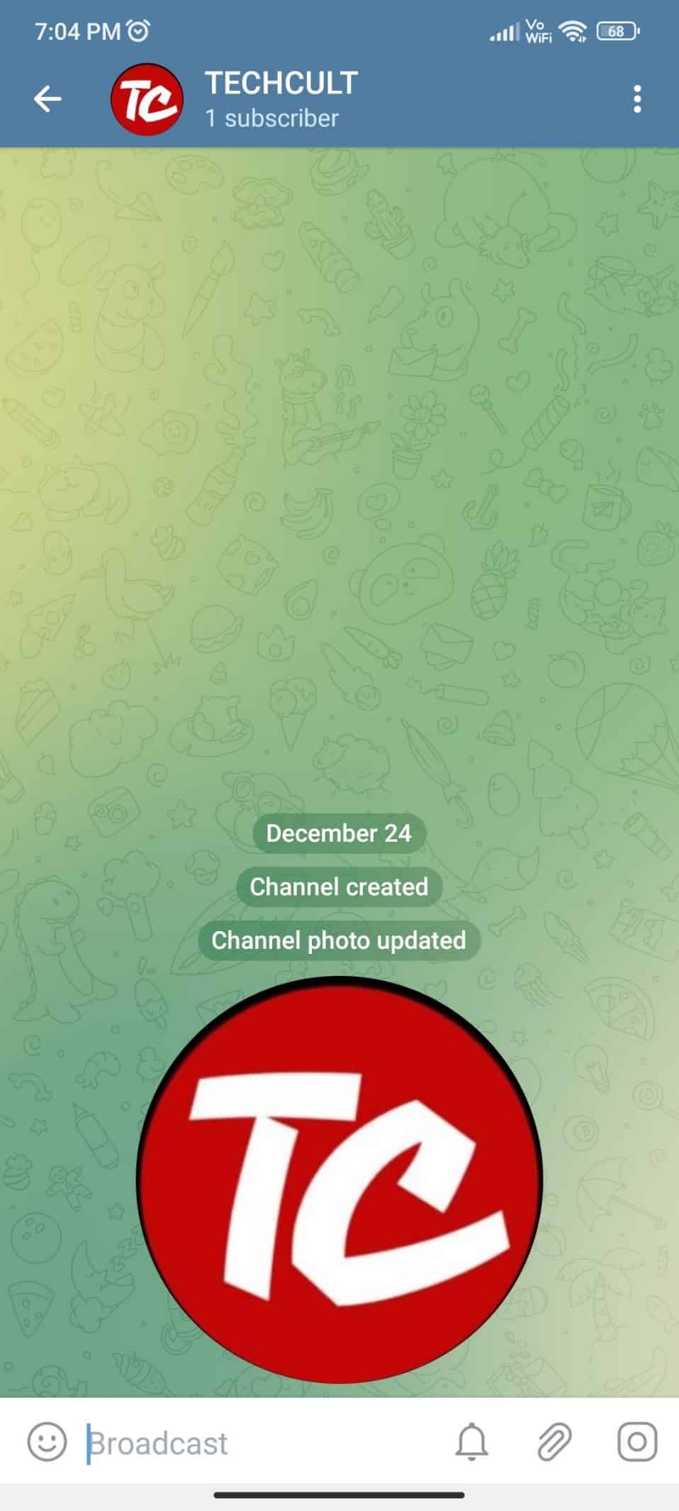 Tu canal se abrirá así y podrás empezar a publicar 