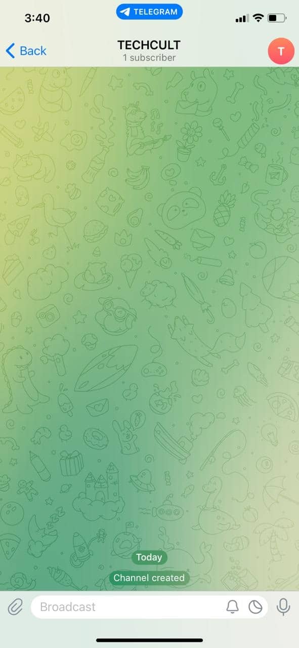 Así se verá tu canal de Telegram en tu iPhone 