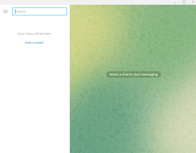 Abra la aplicación Telegram en su escritorio 