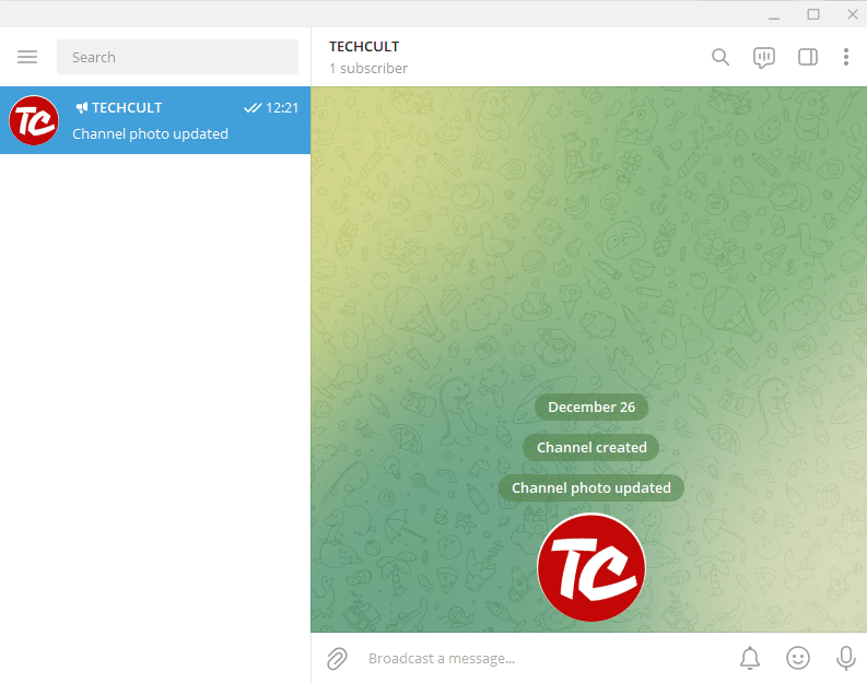 Así se verá tu canal y podrás empezar a publicar aquí 
