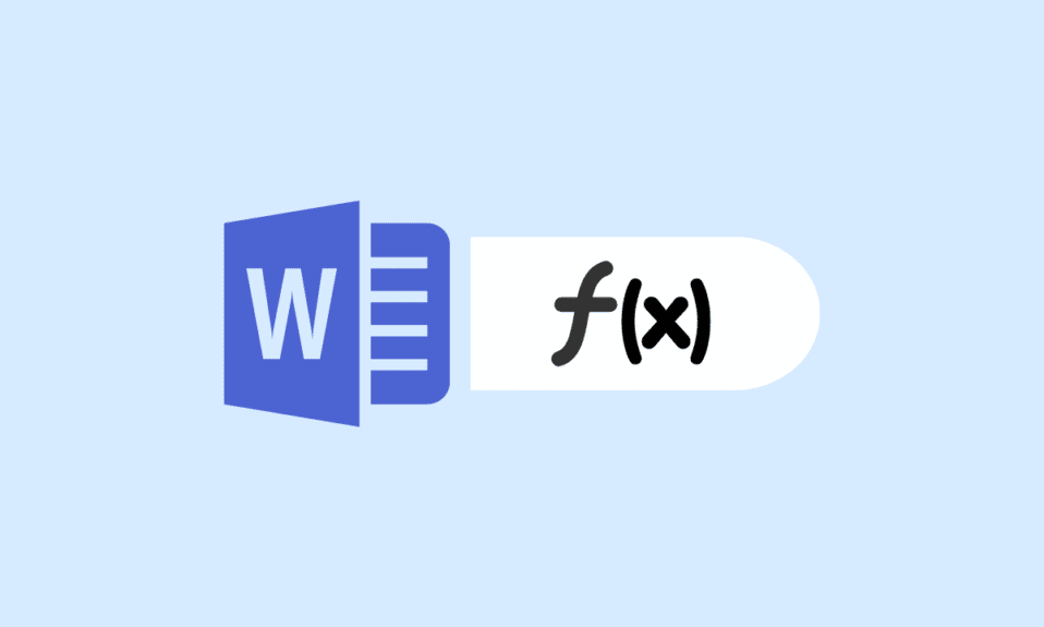 Cómo insertar una ecuación en Word