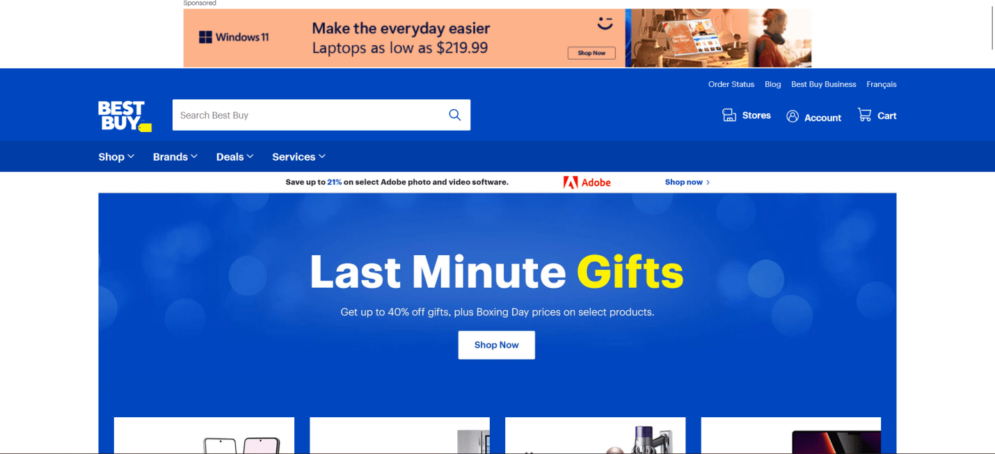 Sitio web de Best Buy