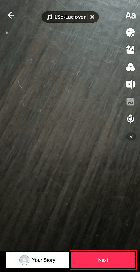 toca Siguiente para publicar el video en tu perfil de TikTok |  Cómo agregar sonido a TikTok