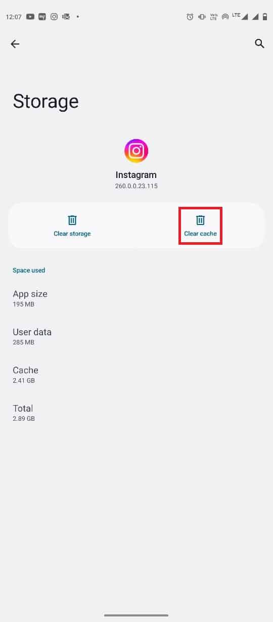 toque en Borrar caché