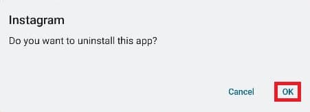 Presiona OK para confirmar la acción