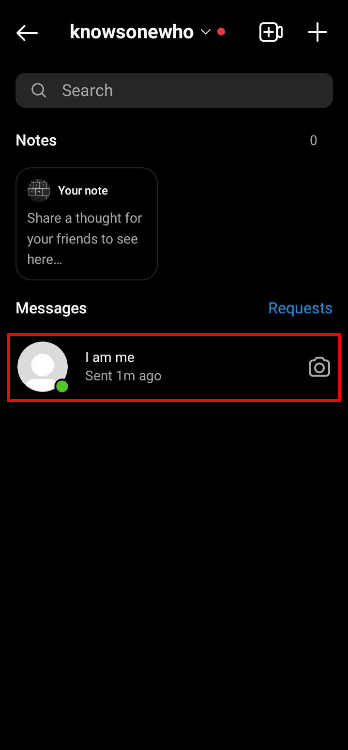 Toca el chat de la lista | 