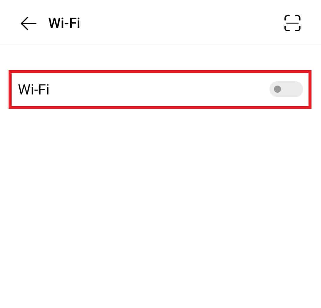 Activar el botón Wi-Fi