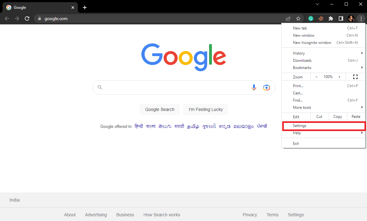 Ubique y haga clic en Configuración.  9 formas de arreglar el cambio de red fue detectado error
