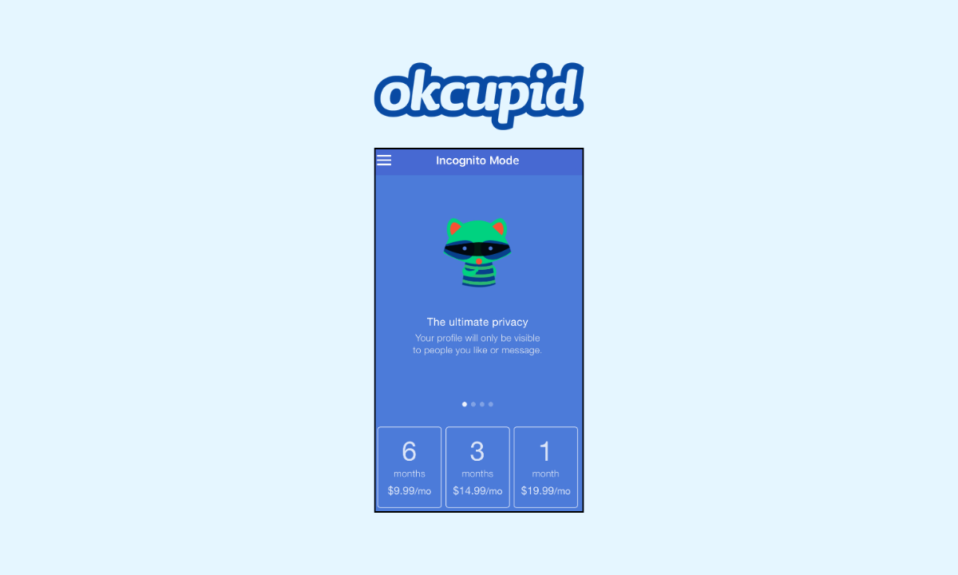 ¿Cuánto cuesta la suscripción al modo de incógnito de OkCupid?