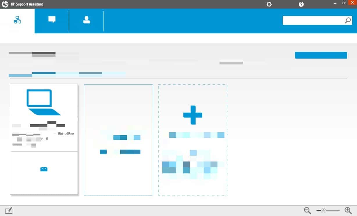 asistente de soporte HP