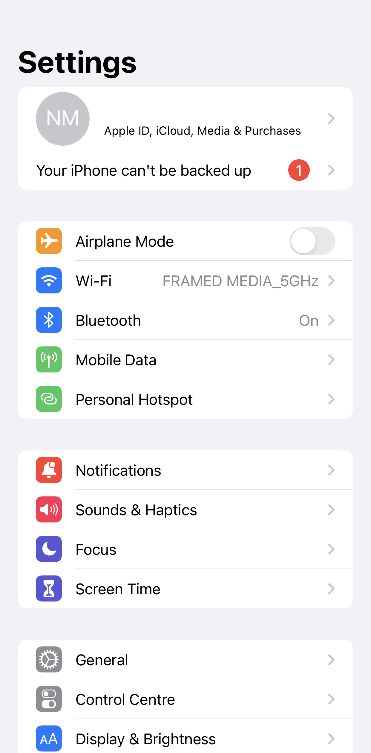 configuración abierta 