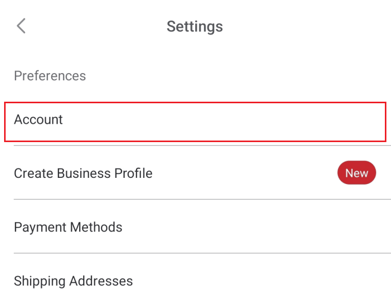 toca Cuenta |  Cómo cambiar el correo electrónico de Venmo
