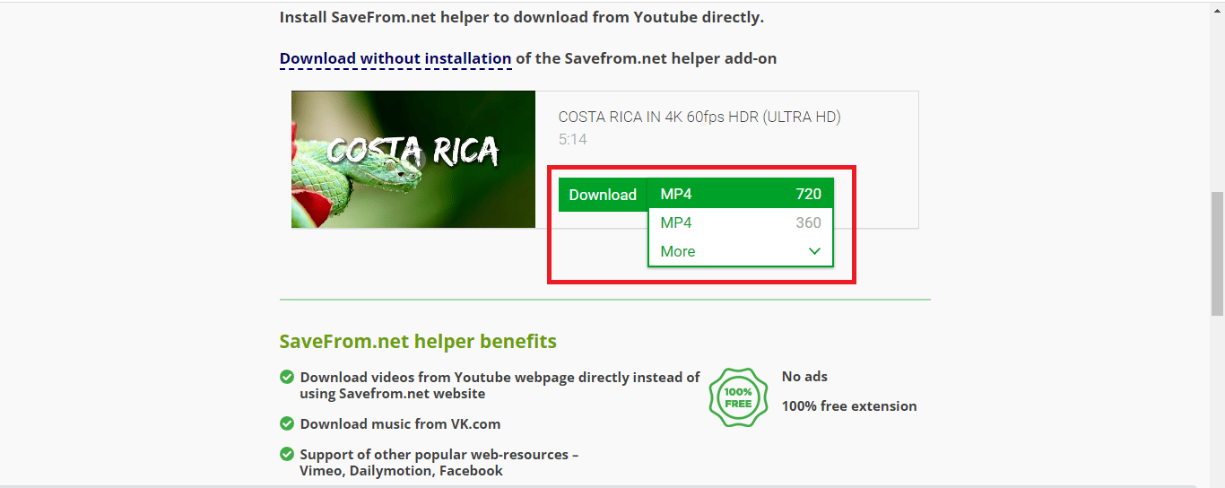 descargando video desde savefrom.net |  Cómo descargar videos de YouTube en la galería móvil