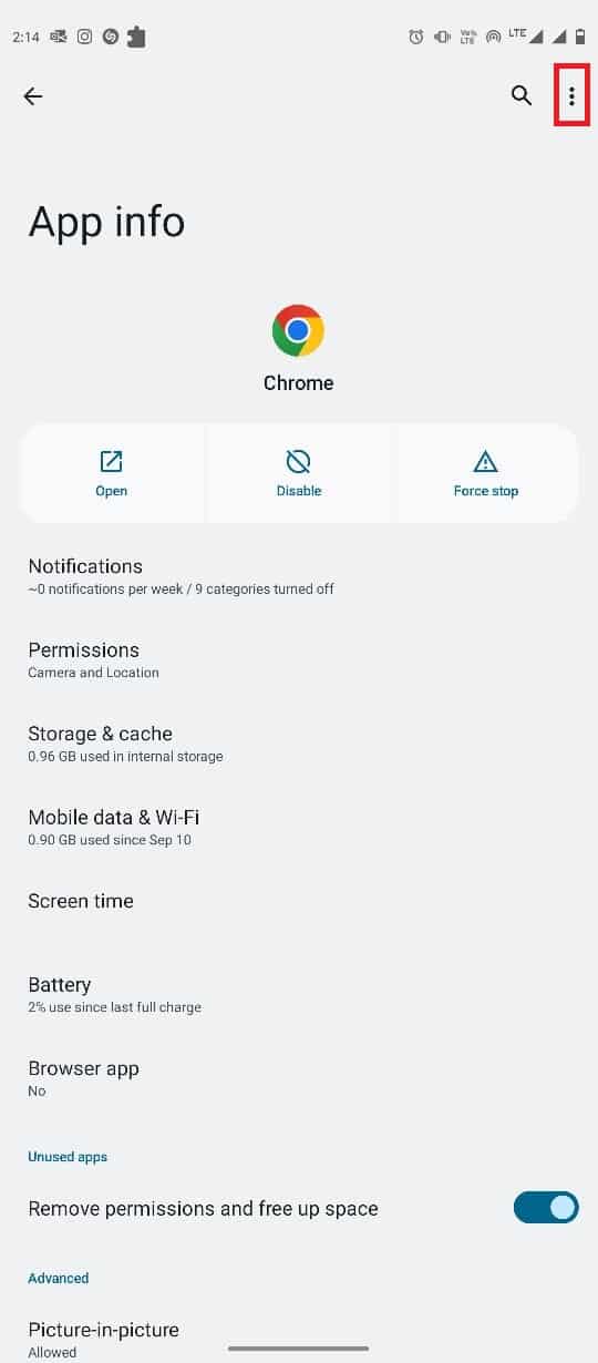 Toca el ícono de tres puntos