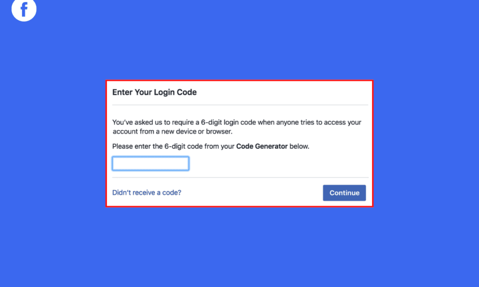 Solucionar el problema del código de inicio de sesión de Facebook