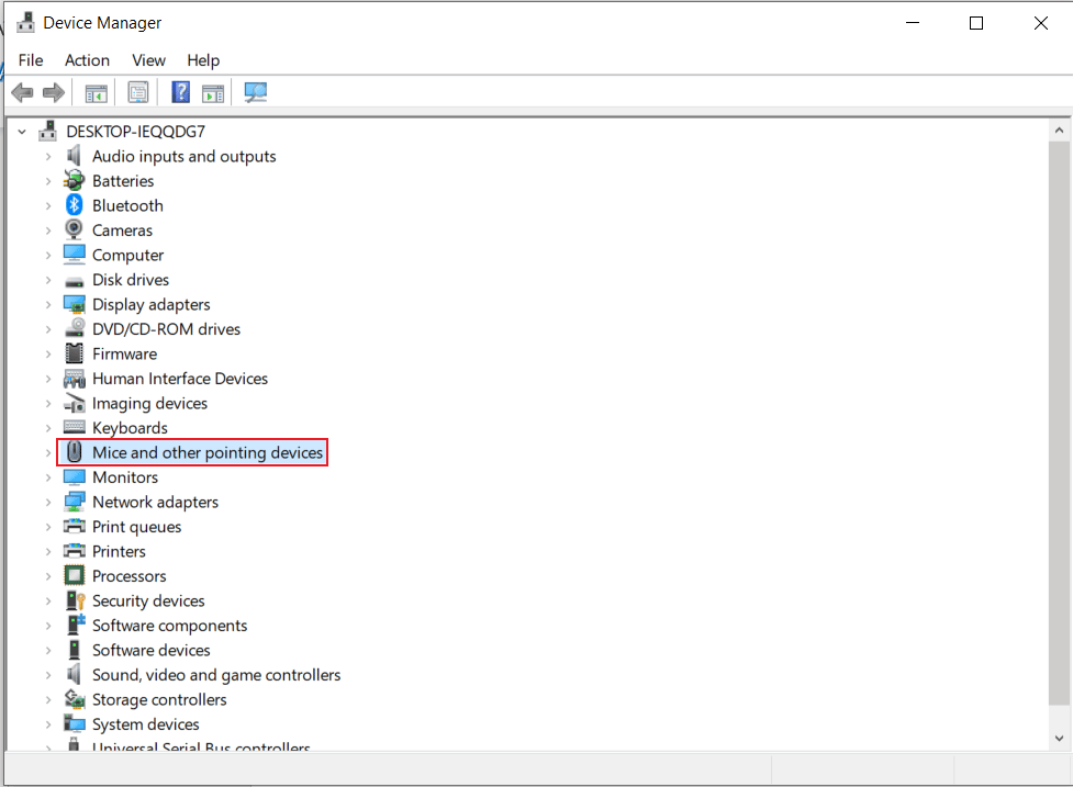 Haga doble clic en Ratones y otros dispositivos señaladores.  |  Cómo arreglar Magic Mouse 2 que no se conecta en Windows 10