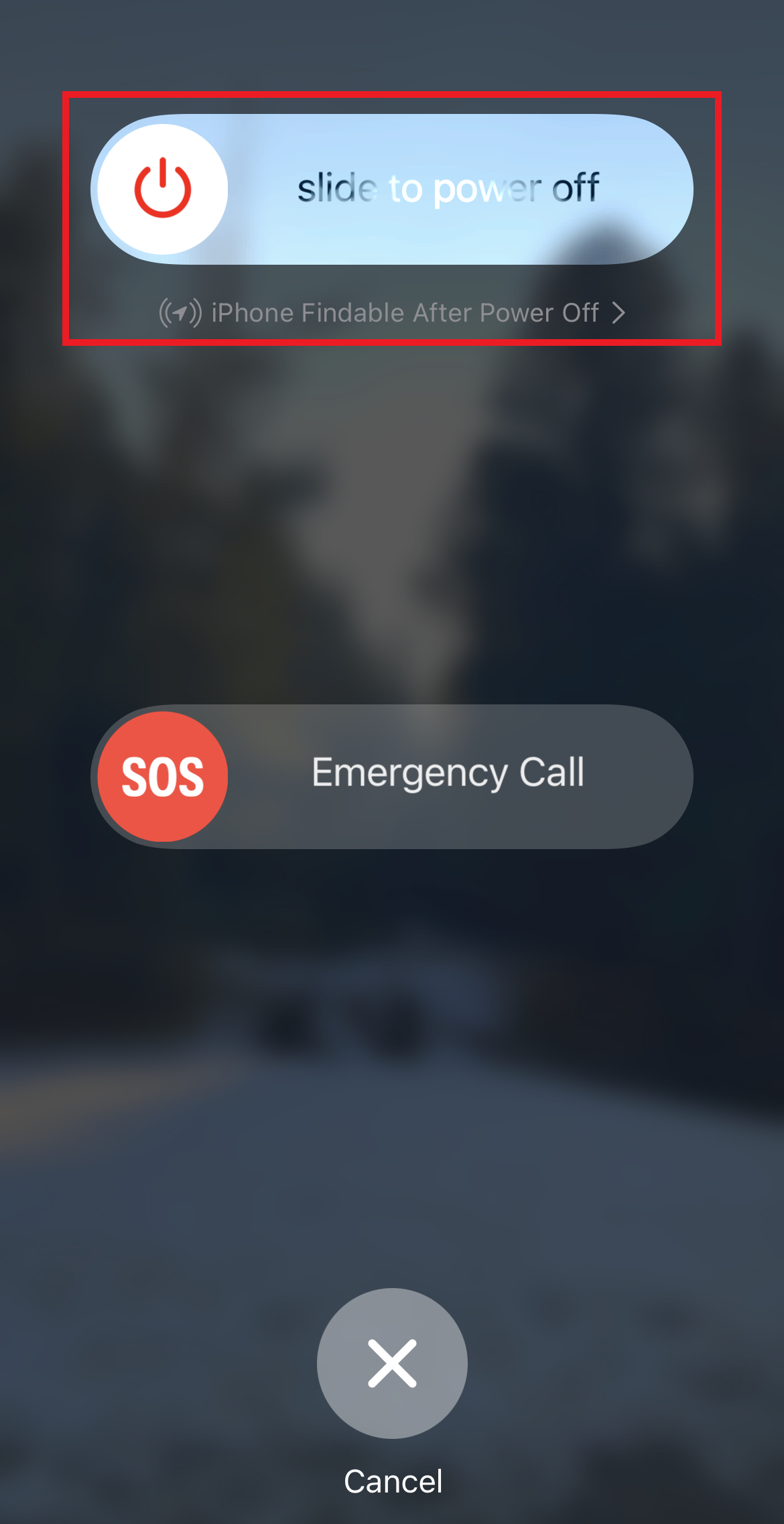 Deslice la diapositiva para apagar el botón 