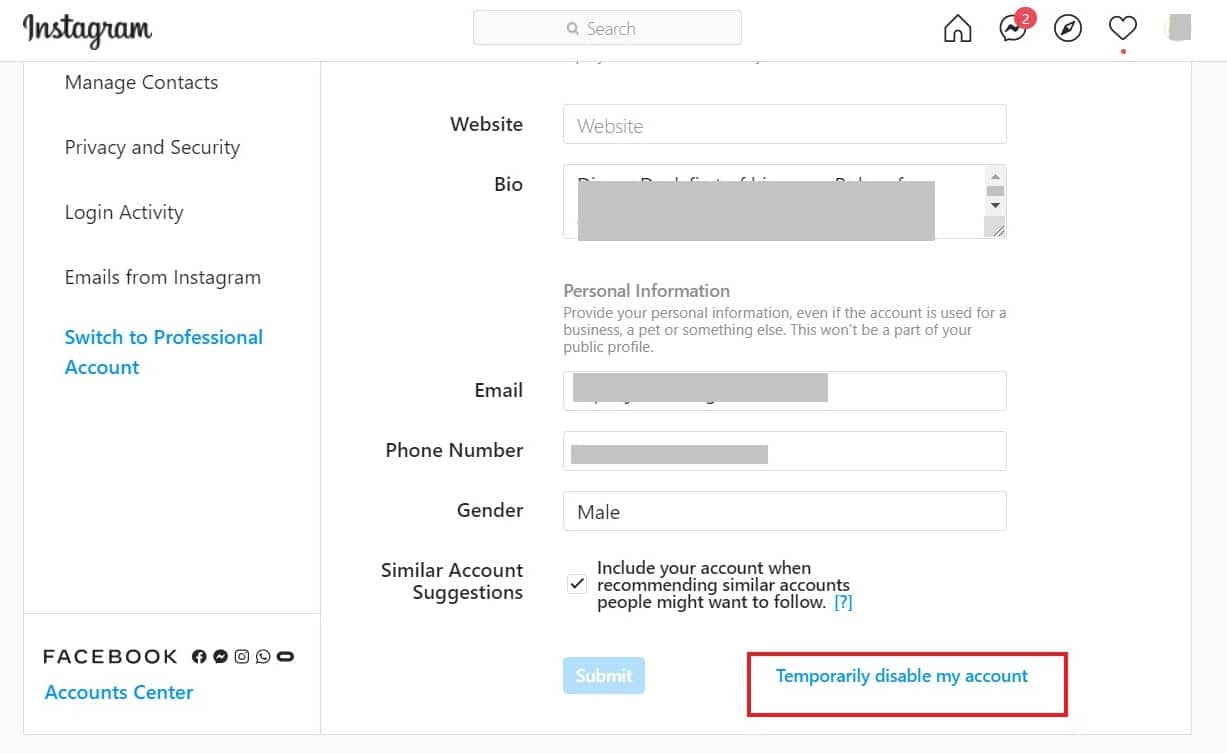Desactivar temporalmente mi cuenta |  ¿Qué es la copia de seguridad de Instagram?