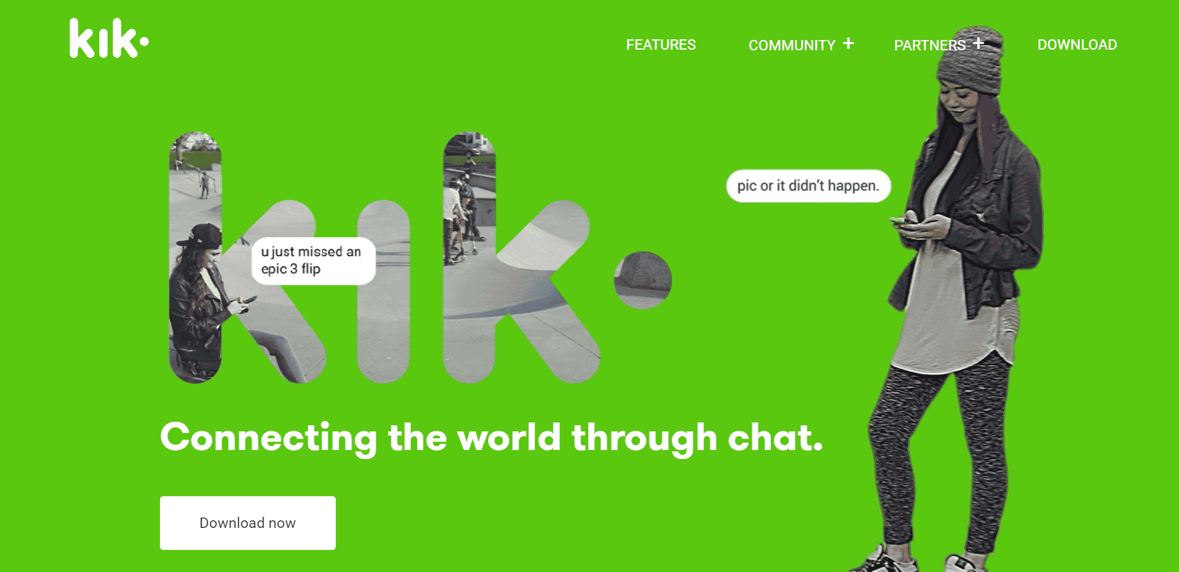 Sitio web de Kik | 