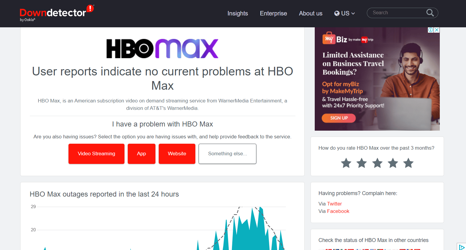 Espere el tiempo de actividad del servidor de HBO Max.  ¿Por qué HBO Max no funciona en mi televisor?