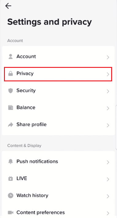 toca Privacidad