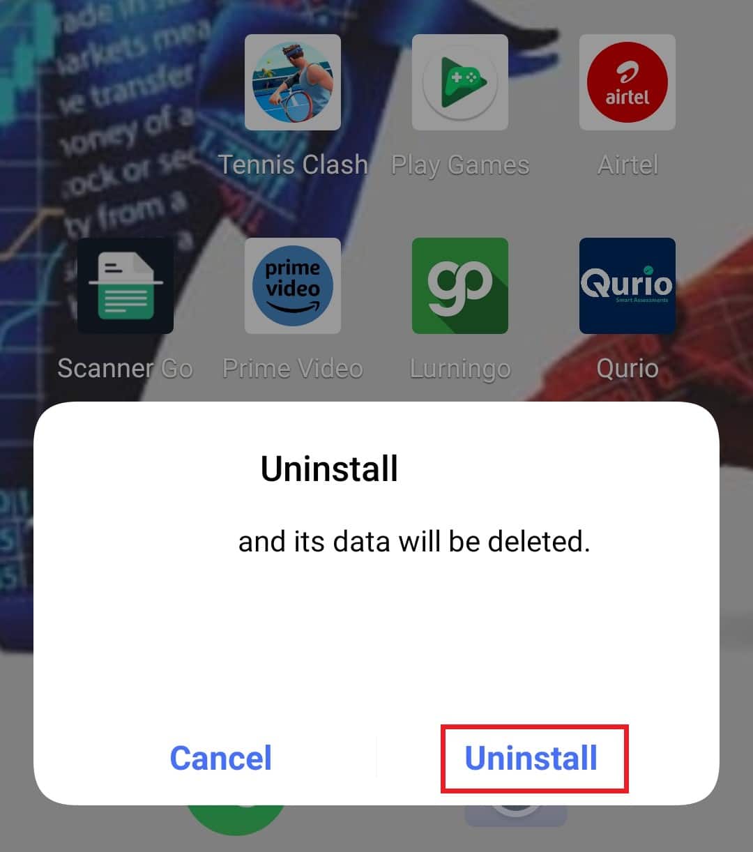 Toca Desinstalar 