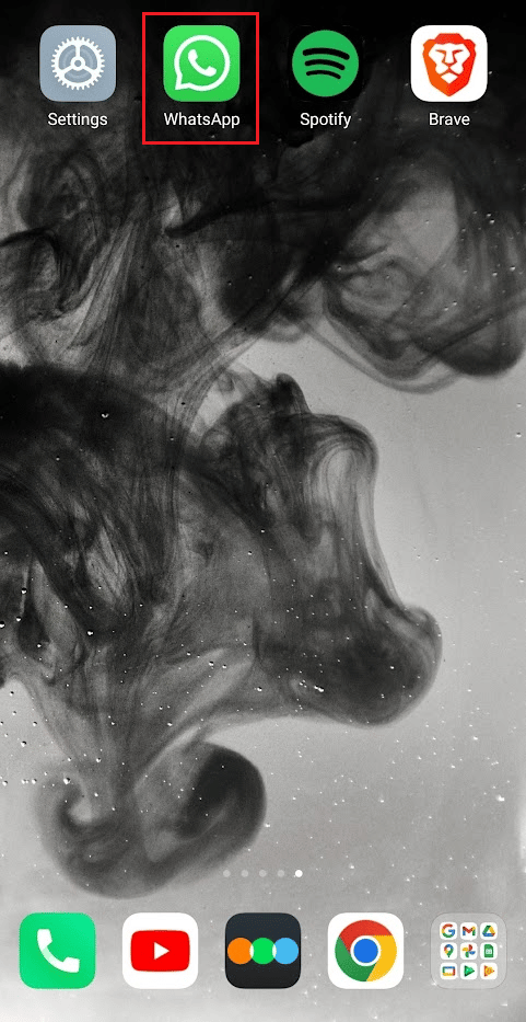 Abra la aplicación WhatsApp en su teléfono