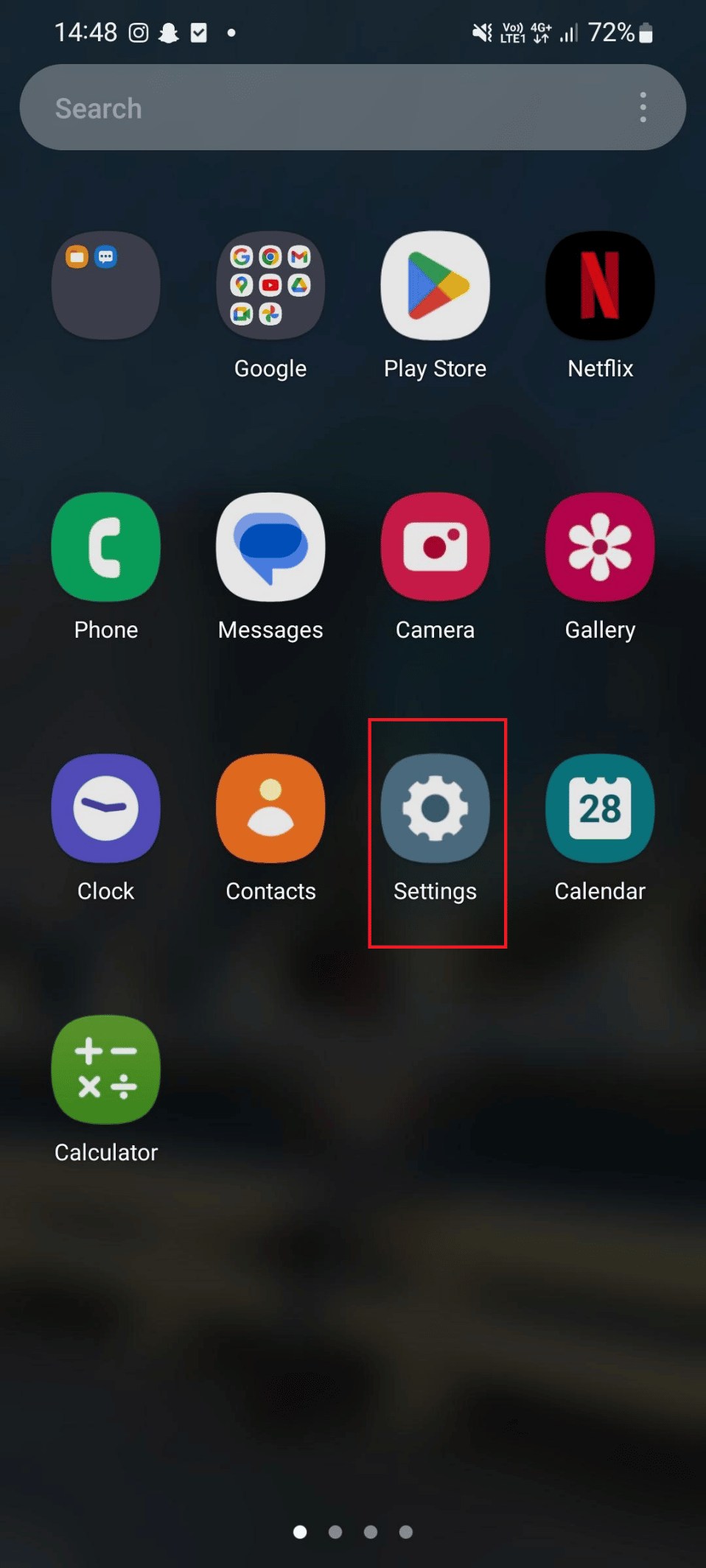 Toca el ícono de Configuración. ¿Las llamadas WiFi son gratuitas?