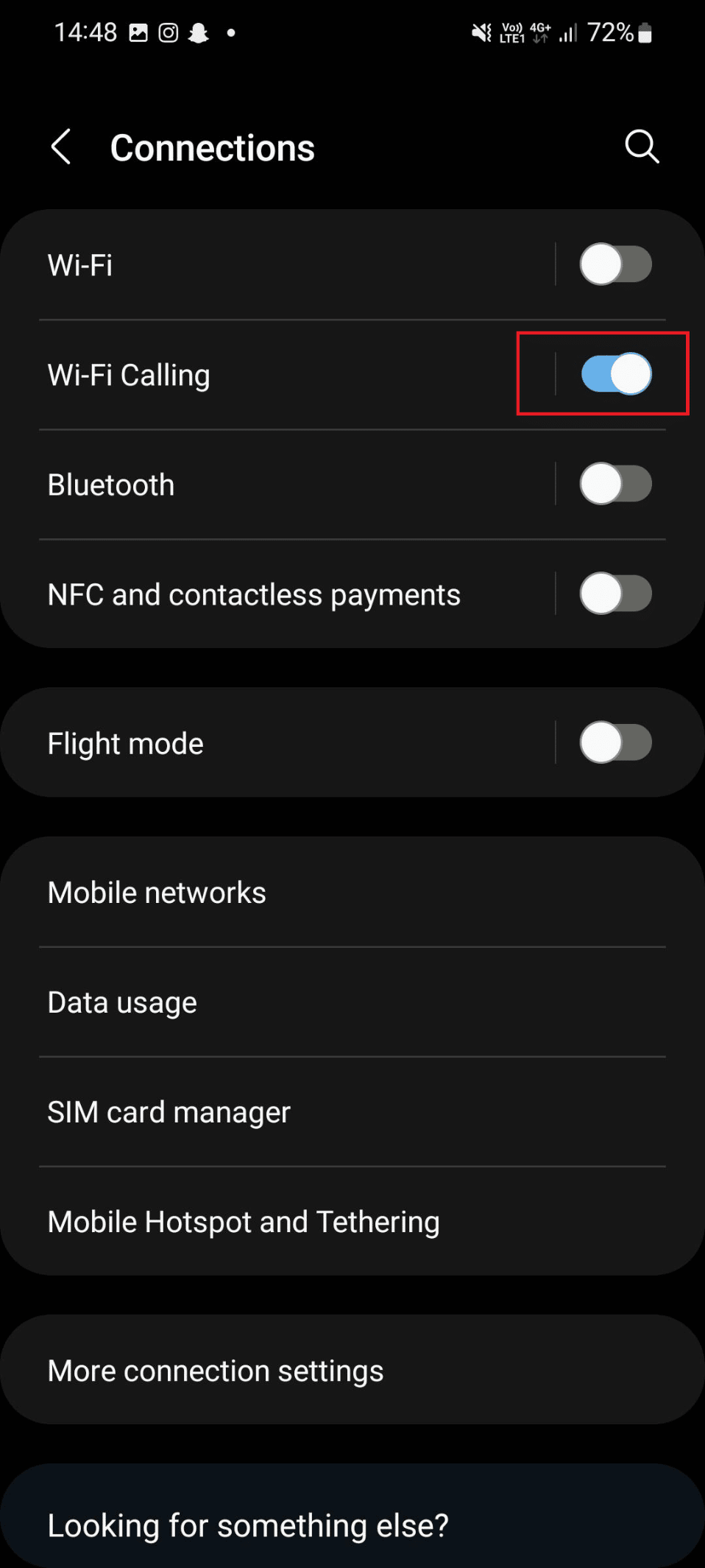 activar Llamadas Wi-Fi