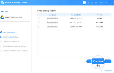 Recuperación de la unidad de copia de seguridad de WhatsApp Recuperación de datos