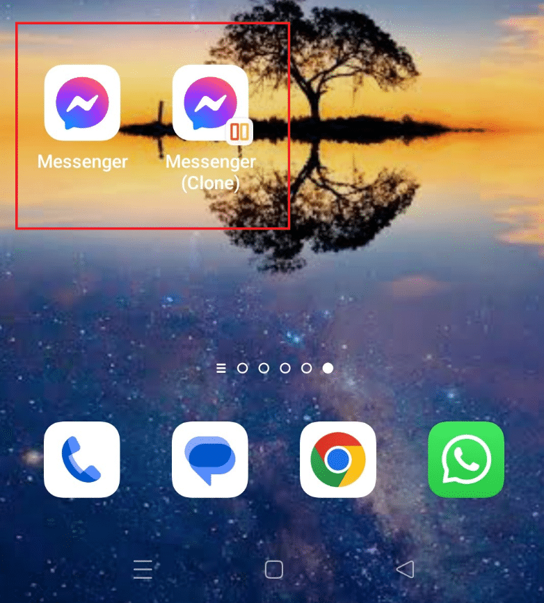 Messenger ha sido clonado.  Cómo instalar la misma aplicación dos veces sin espacio paralelo