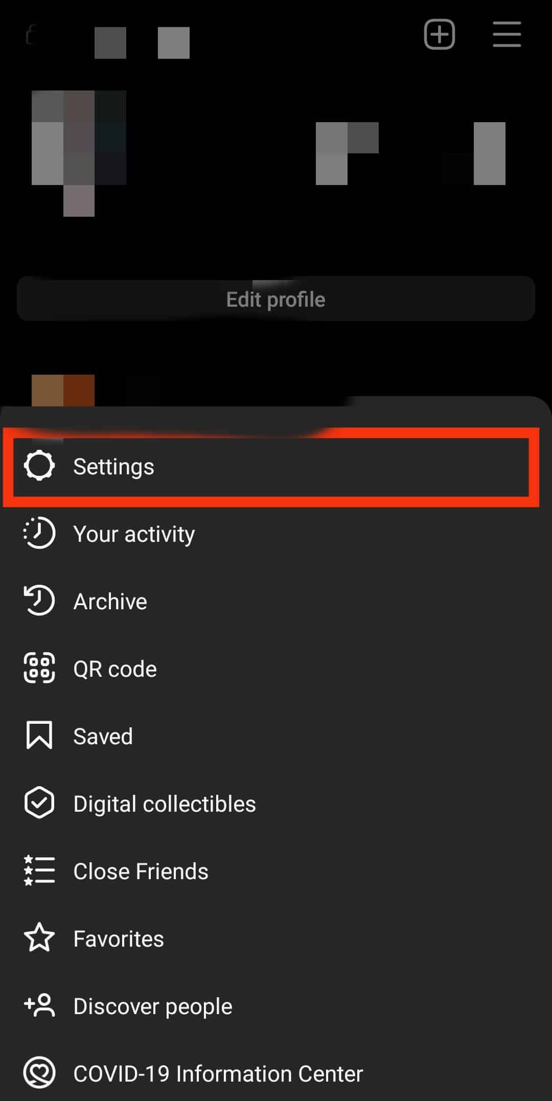 Seleccione Configuración. | Cómo eliminar una cuenta recordada en Instagram